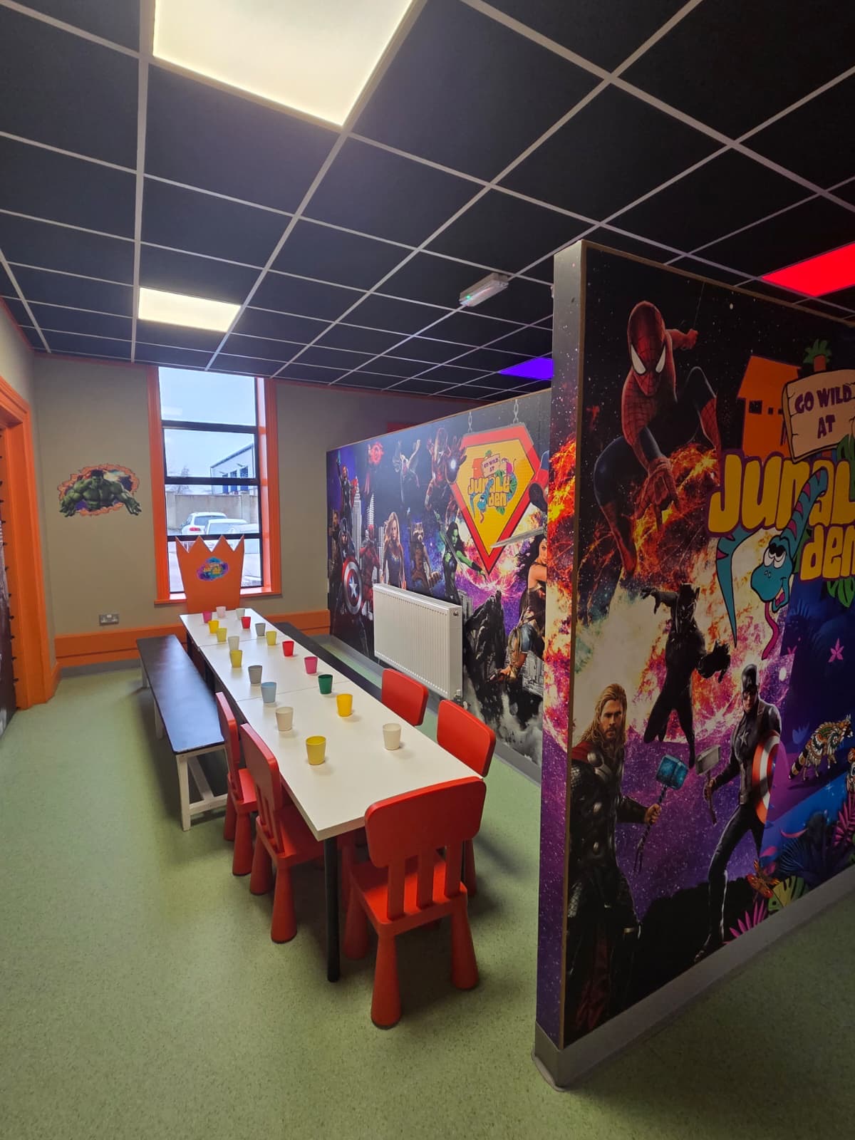 Superhero party room