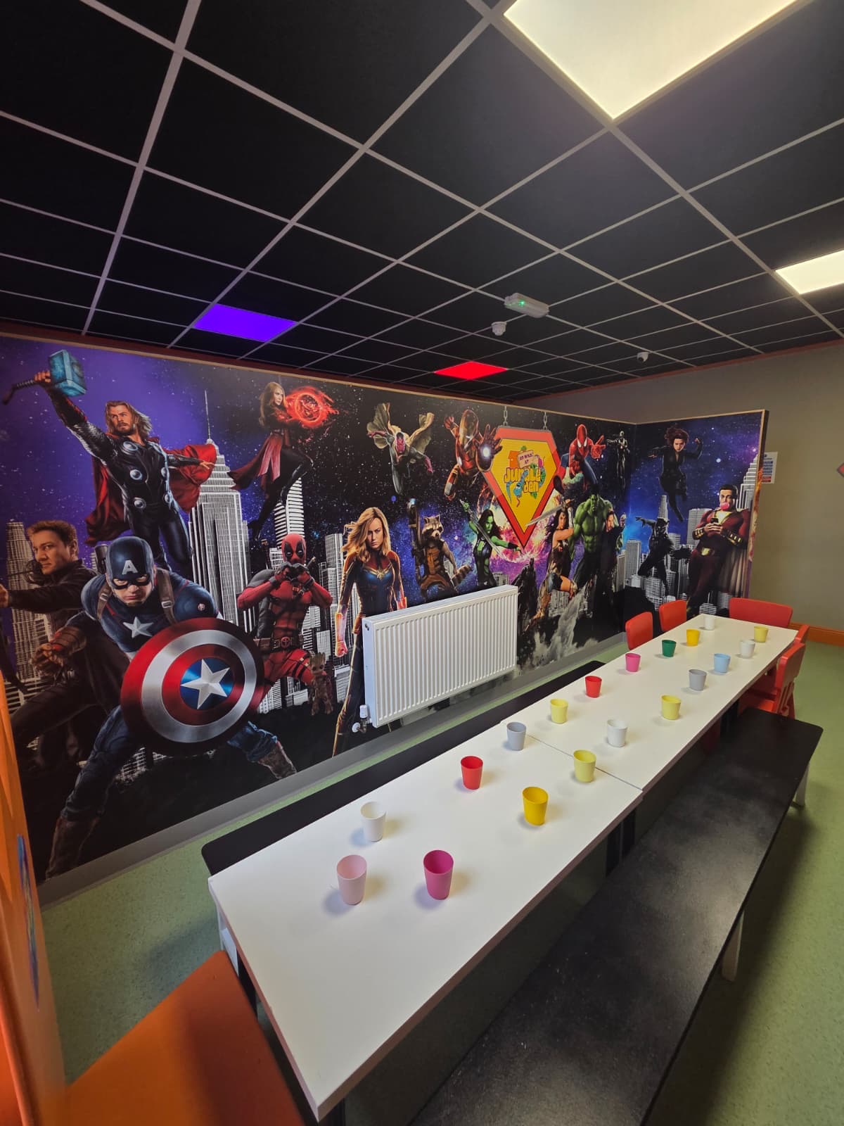 Avengers party room